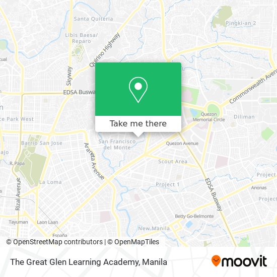 The Great Glen Learning Academy map