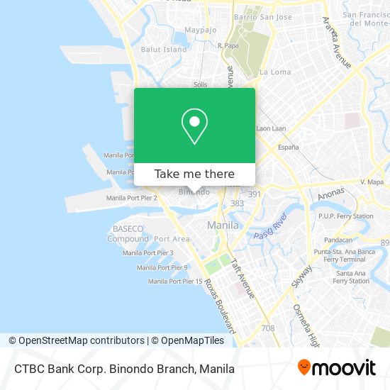 CTBC Bank Corp. Binondo Branch map
