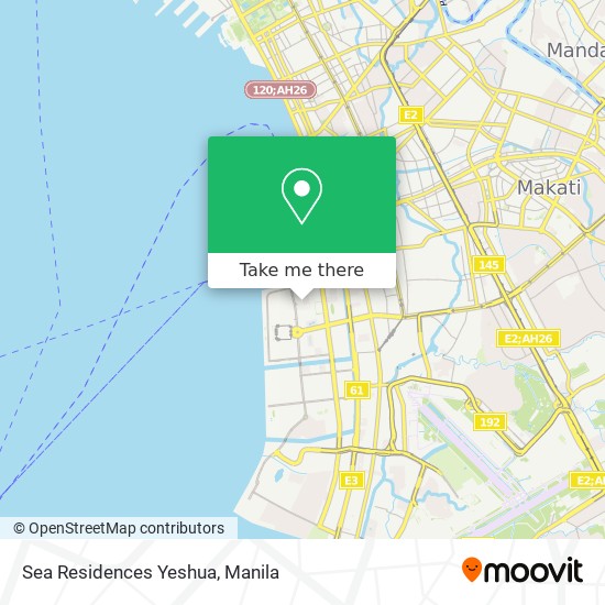 Sea Residences Yeshua map