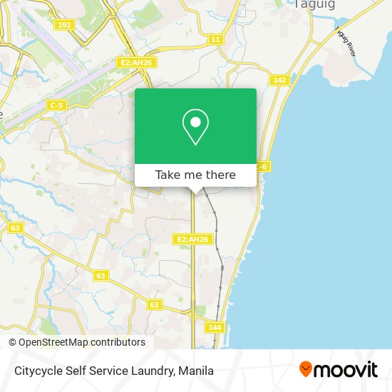 Citycycle Self Service Laundry map