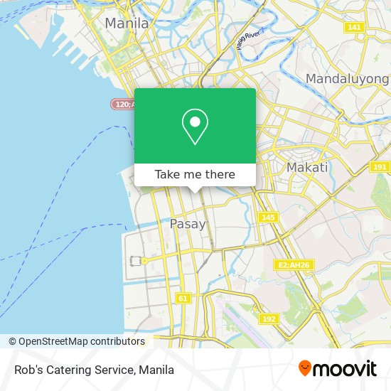 Rob's Catering Service map