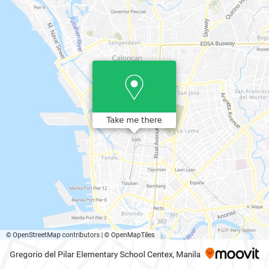 Gregorio del Pilar Elementary School Centex map