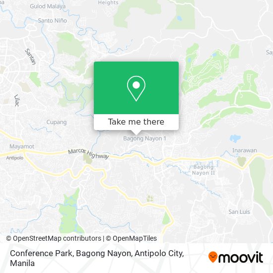 Conference Park, Bagong Nayon, Antipolo City map