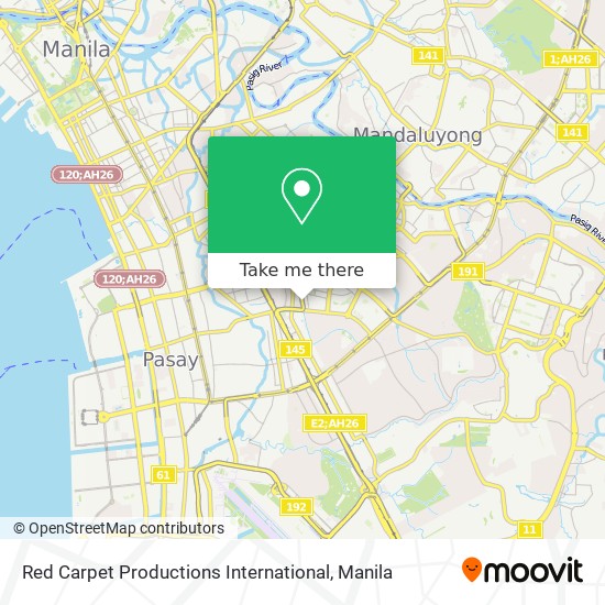 Red Carpet Productions International map