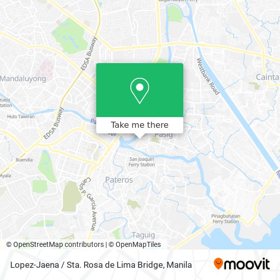 Lopez-Jaena / Sta. Rosa de Lima Bridge map