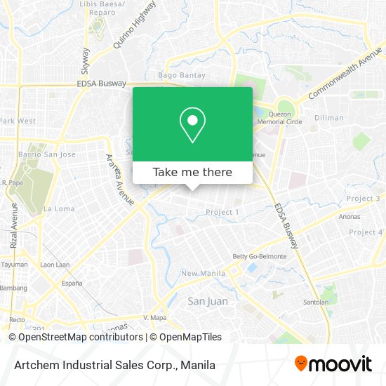 Artchem Industrial Sales Corp. map
