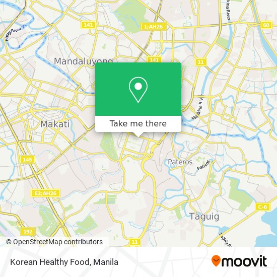 Korean Healthy Food map