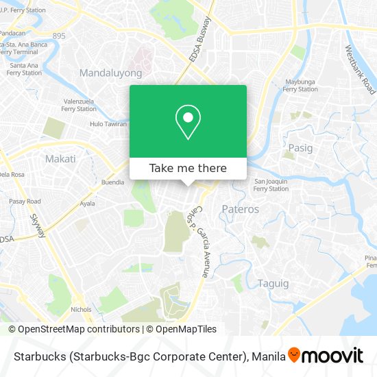 Starbucks (Starbucks-Bgc Corporate Center) map