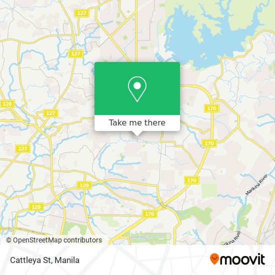 Cattleya St map