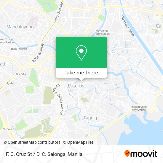 F. C. Cruz St / D. C. Salonga map