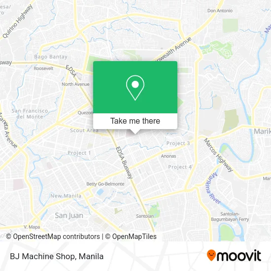 BJ Machine Shop map