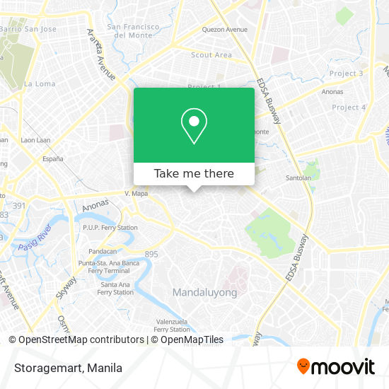 Storagemart map