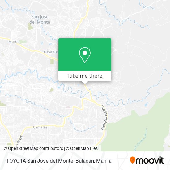 TOYOTA San Jose del Monte, Bulacan map
