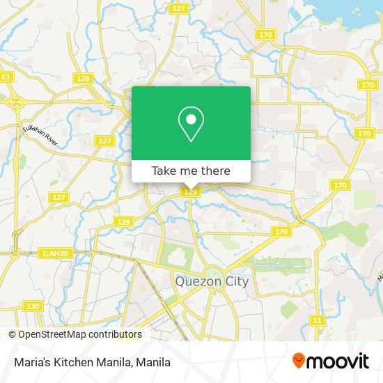 Maria's Kitchen Manila map