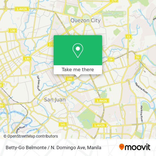 Betty-Go Belmonte / N. Domingo Ave map