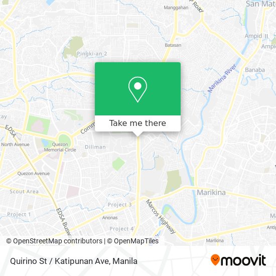 Quirino St / Katipunan Ave map