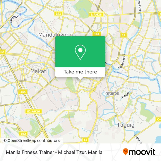 Manila Fitness Trainer - Michael Tzur map