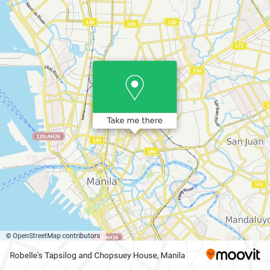 Robelle's Tapsilog and Chopsuey House map