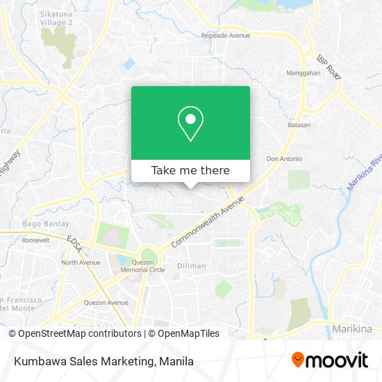 Kumbawa Sales Marketing map