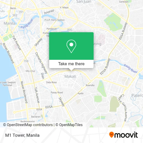 M1 Tower map