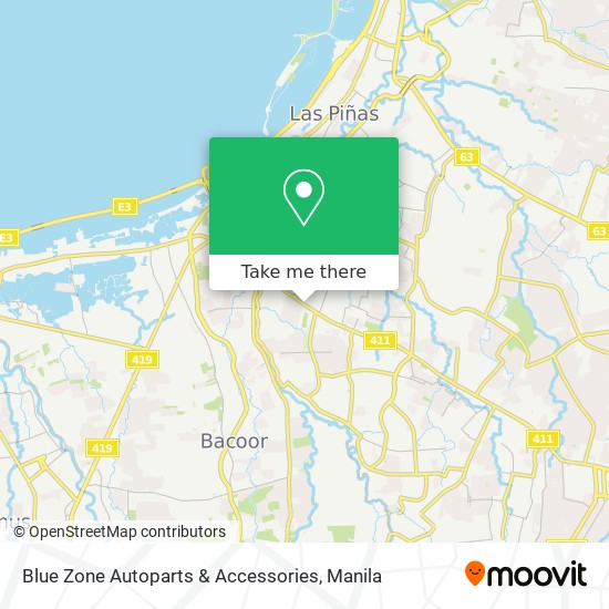 Blue Zone Autoparts & Accessories map