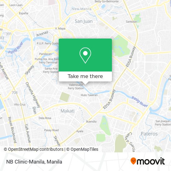 NB Clinic-Manila map