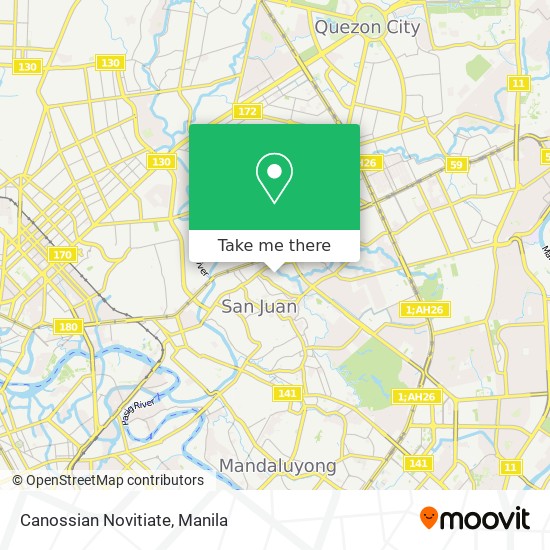 Canossian Novitiate map