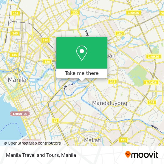 Manila Travel and Tours map