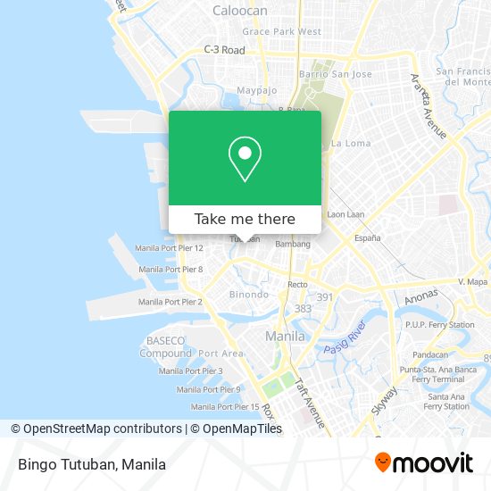 Bingo Tutuban map