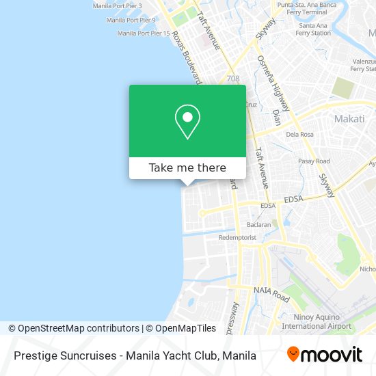 Prestige Suncruises - Manila Yacht Club map