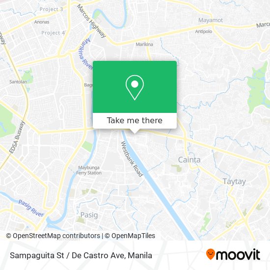 Sampaguita St / De Castro Ave map