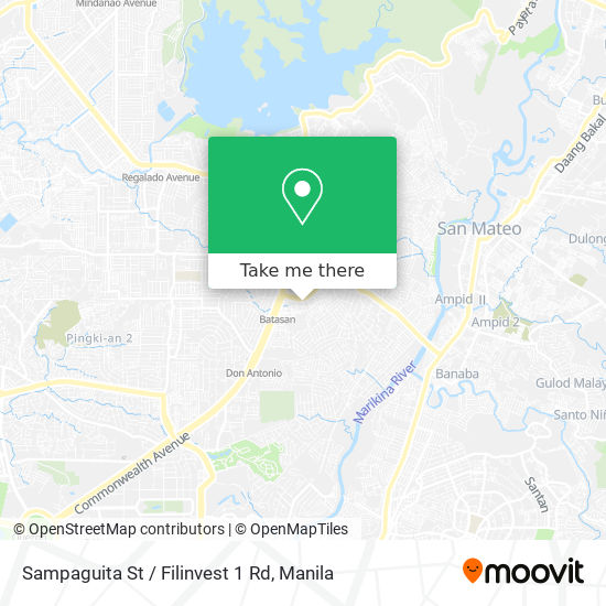 Sampaguita St / Filinvest 1 Rd map
