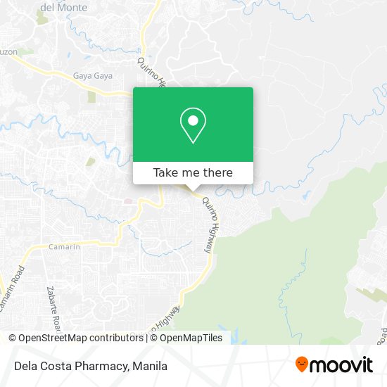 Dela Costa Pharmacy map