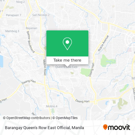 Barangay Queen's Row East Official map