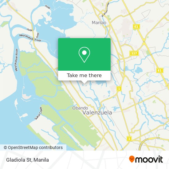Gladiola St map