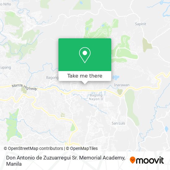 Don Antonio de Zuzuarregui Sr. Memorial Academy map