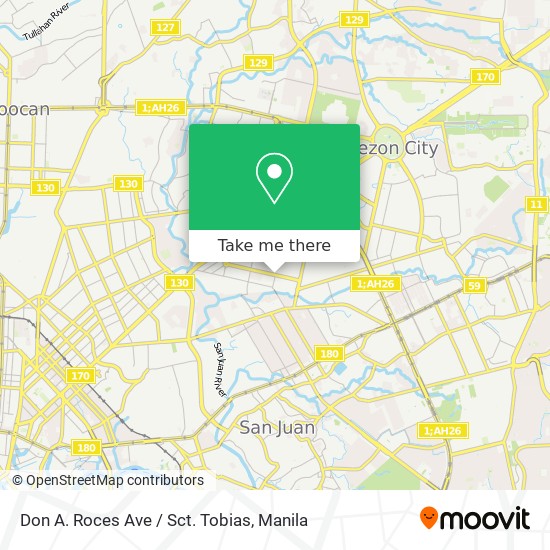 Don A. Roces Ave / Sct. Tobias map