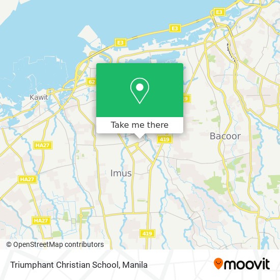 Triumphant Christian School map