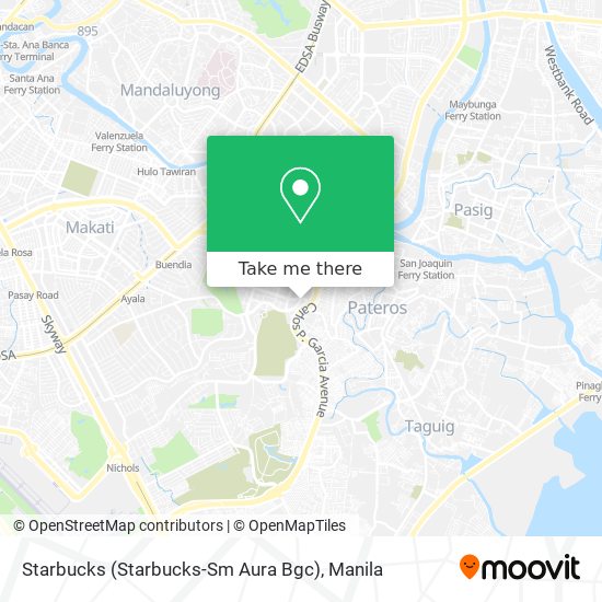 Starbucks (Starbucks-Sm Aura Bgc) map