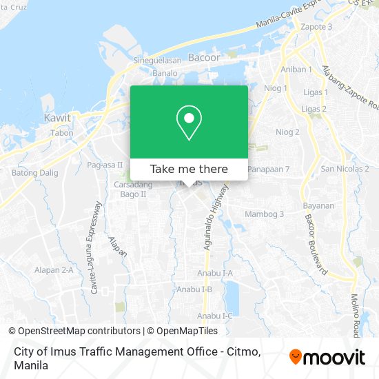 City of Imus Traffic Management Office - Citmo map