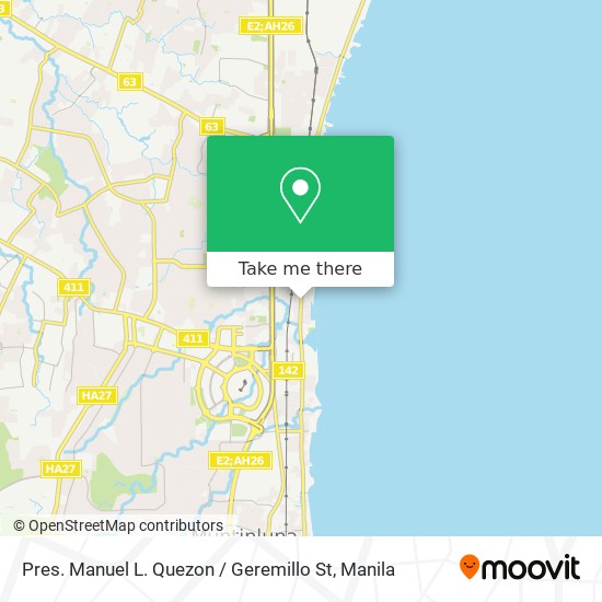 Pres. Manuel L. Quezon / Geremillo St map