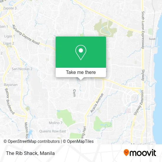 The Rib Shack map