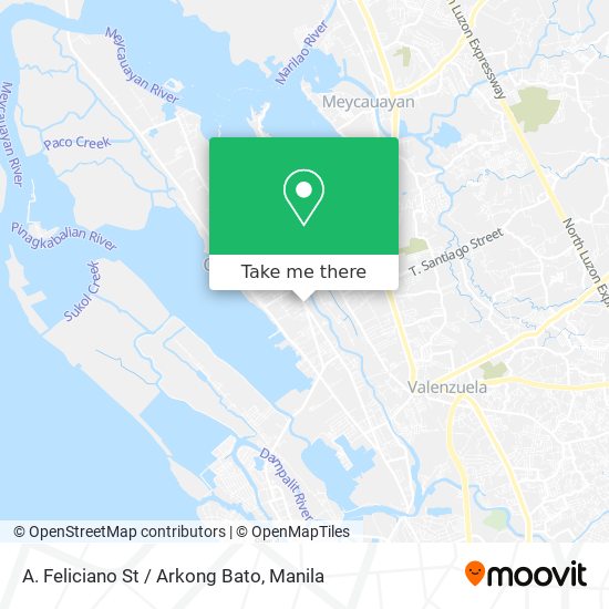 A. Feliciano St / Arkong Bato map