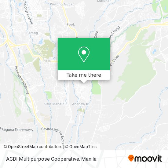 ACDI Multipurpose Cooperative map