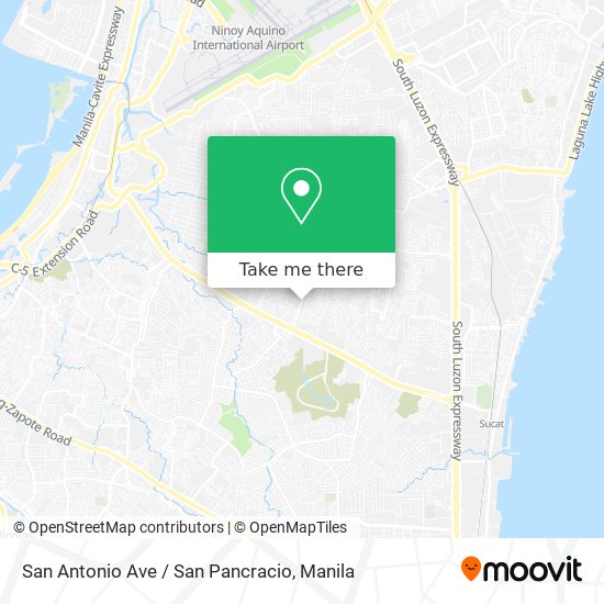 San Antonio Ave / San Pancracio map