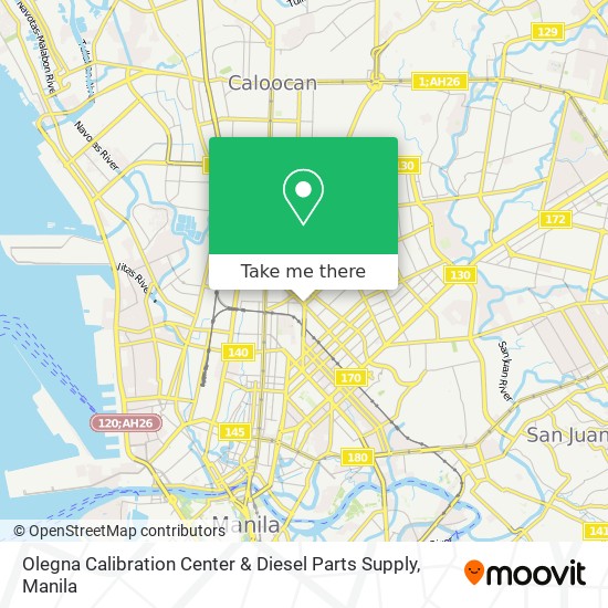 Olegna Calibration Center & Diesel Parts Supply map
