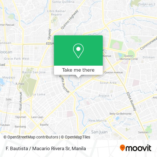 F. Bautista / Macario Rivera Sr map