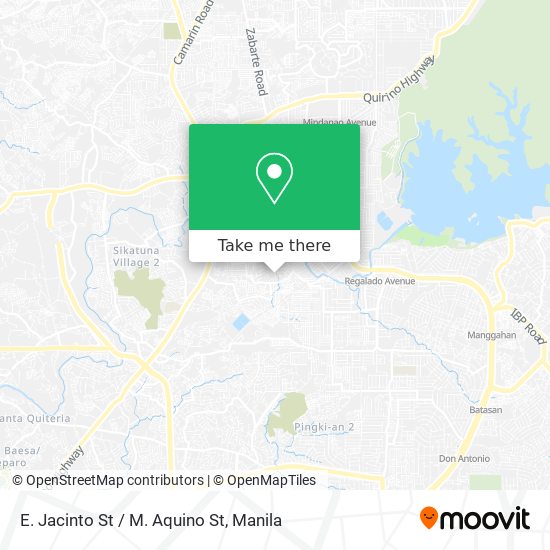 E. Jacinto St / M. Aquino St map