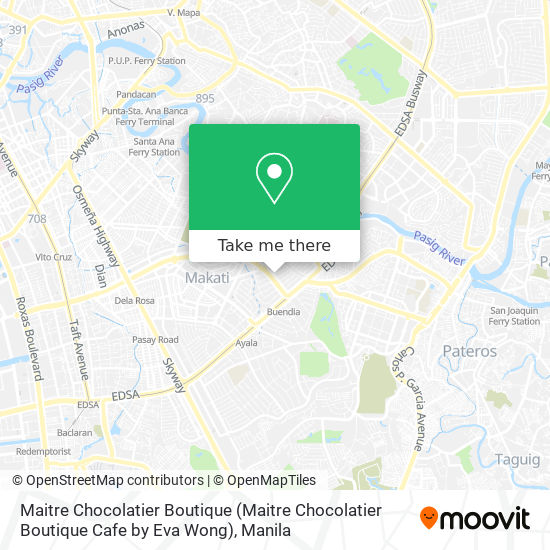Maitre Chocolatier Boutique (Maitre Chocolatier Boutique Cafe by Eva Wong) map