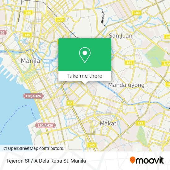 Tejeron St / A Dela Rosa St map